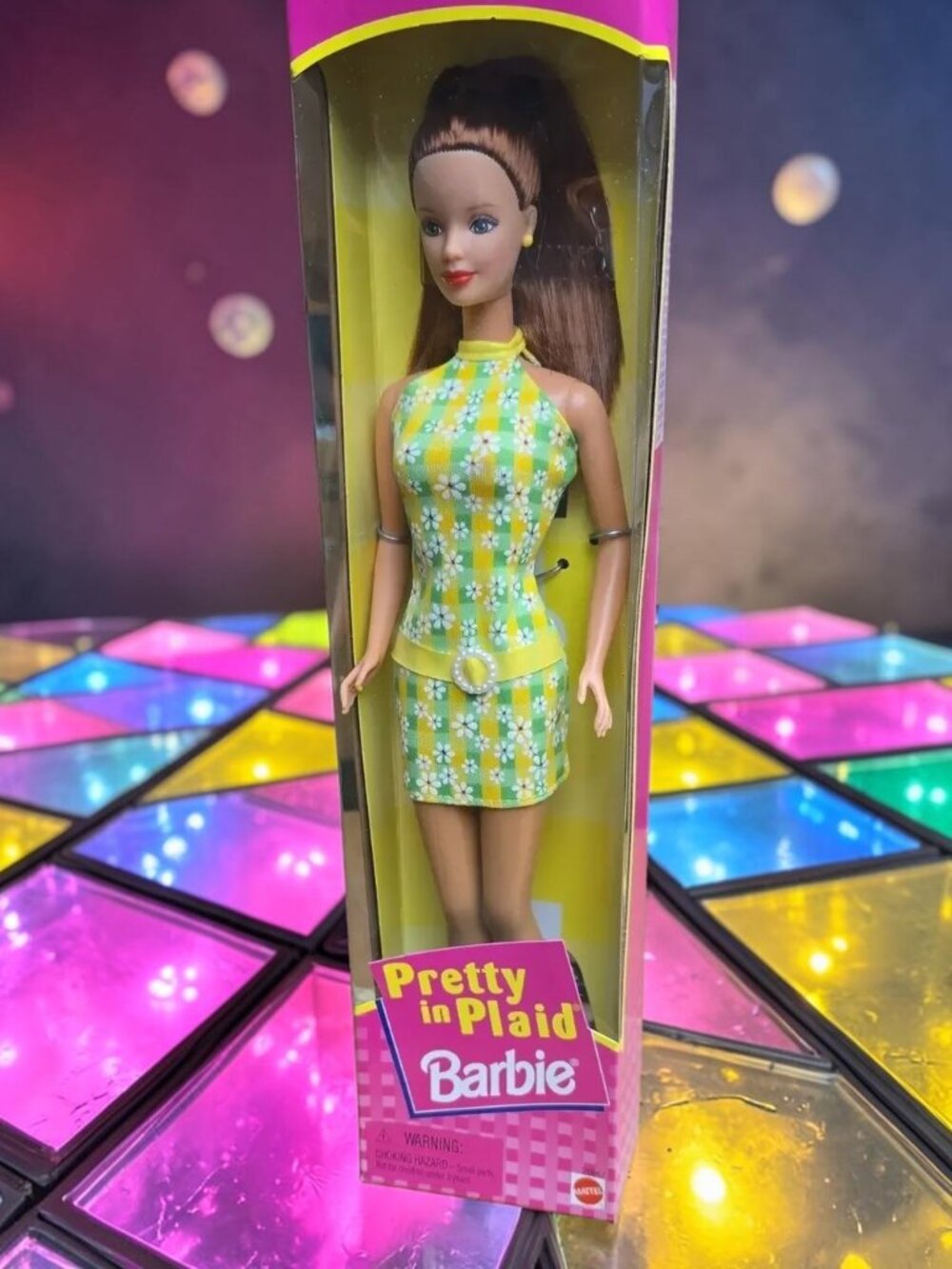 Pretty In Plaid Barbie Reddish Hair  1998